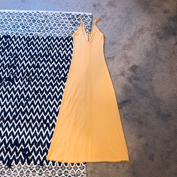 Free People Mustard Slip Dress - Picture 3 of 4
